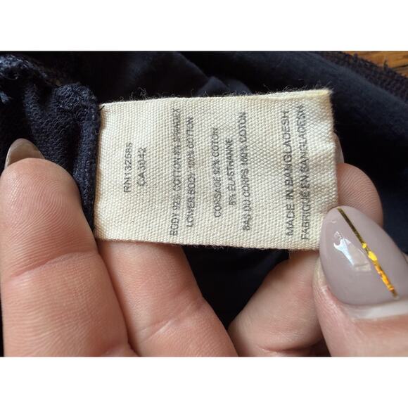 Grey State Dress Womens Small Midnight Navy Daily Rope Lace Back Mesh Ruffle Hem - Picture 3 of 8